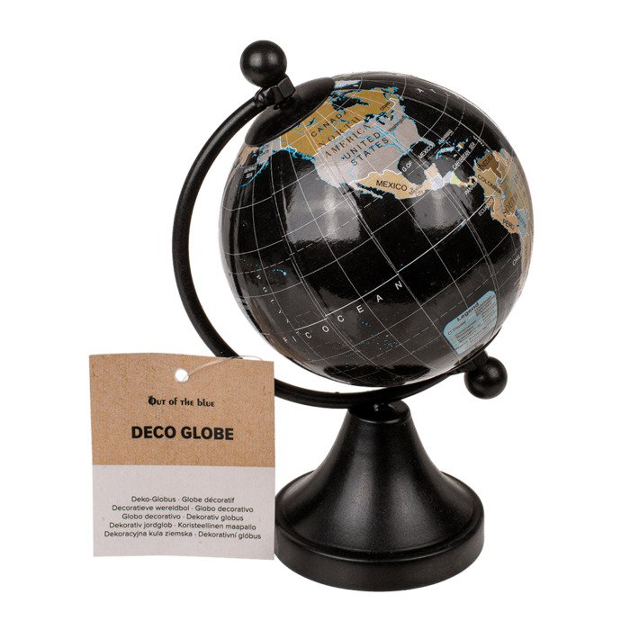 BLU GLOB PAMANTESC DECOR PLASTIC NEGRU 8*10*15.5 CM 144420