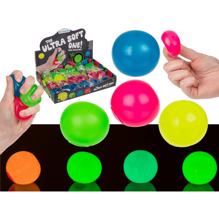 BLU Minge Antistres 4cm Glow in the Dark Culori Asortate 59/2211