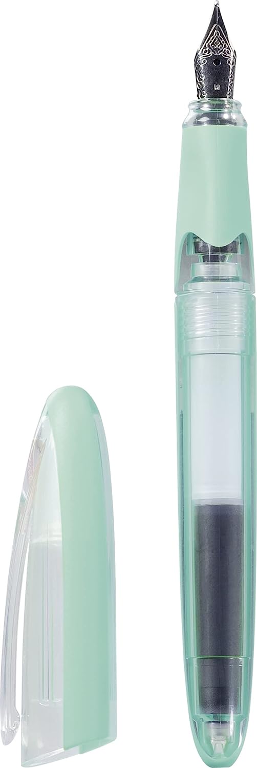 Brunnen Stilou Corp Transparent Fountain Pen Mint Green M Nib