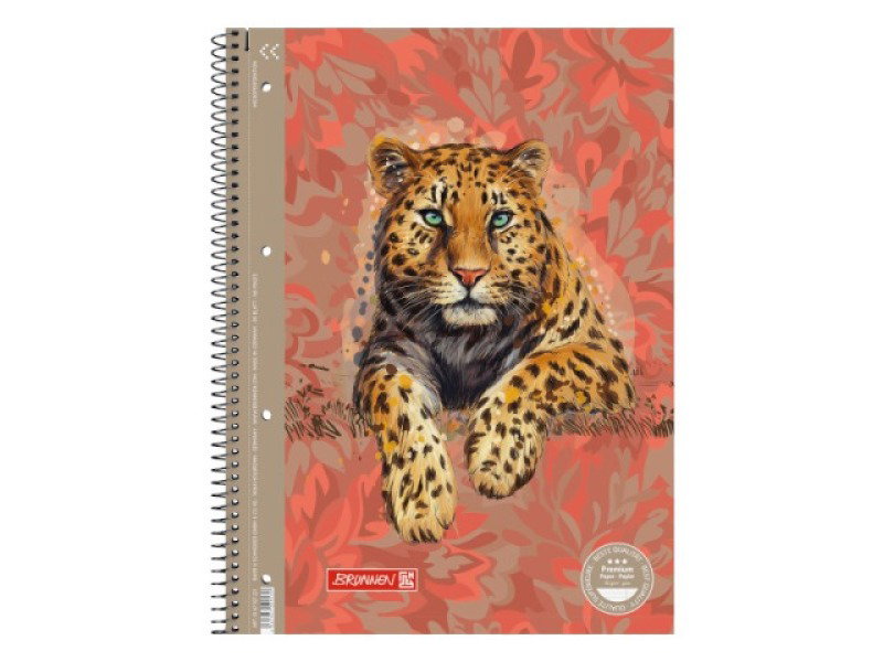 Caiet A4 spiralat cu perforatii Safari World linii 67927221