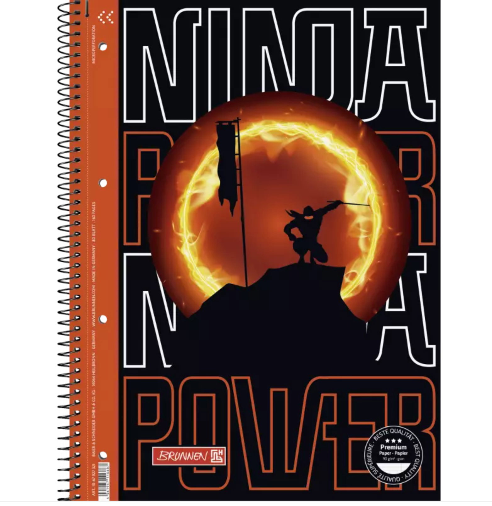 BR CAIET A4 80F SPIRA SI PERFORATII NINJA POWER LINII 67927321