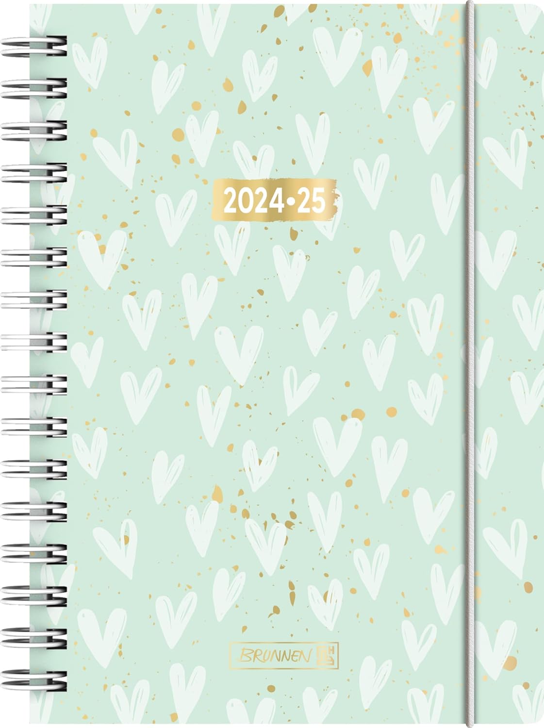 BR AGENDA SCOLARA SPIRA A5 DATATA ZILNIC 2024-2025 CU ELASTIC HEARTS 72055025