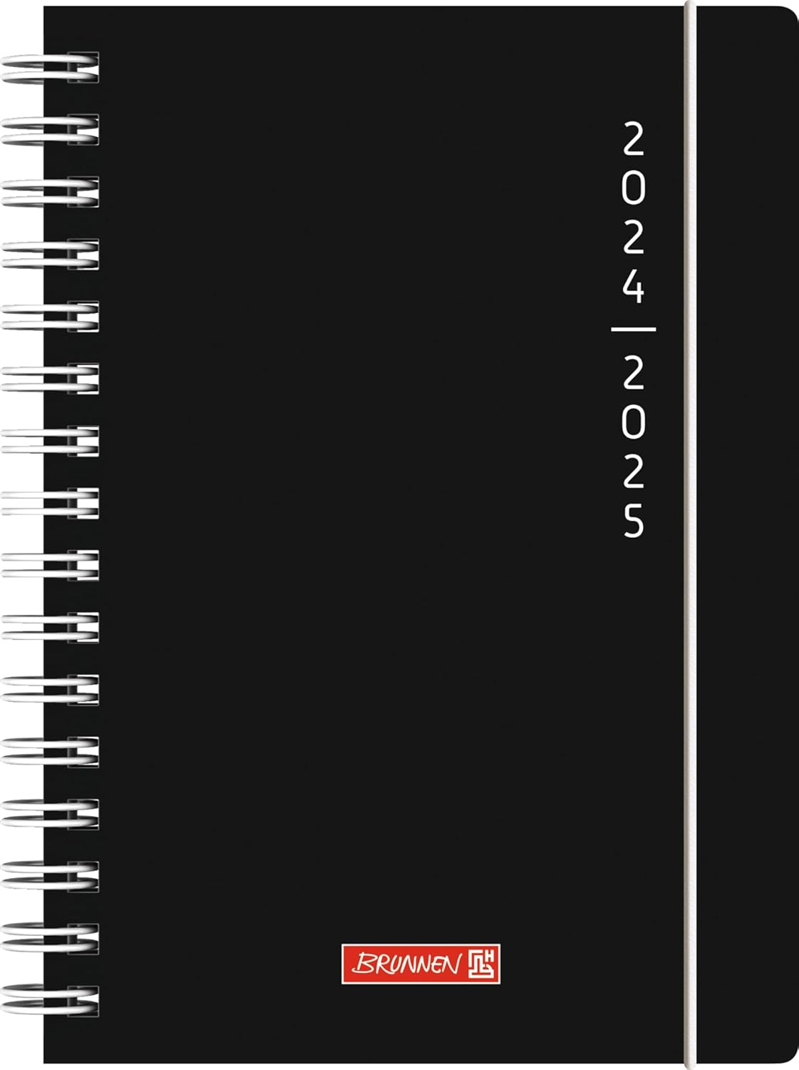 BR AGENDA SCOLARA SPIRA A5 PP DATATA ZILNIC 2024-2025 CU ELASTIC PLAIN BLACK 72055125