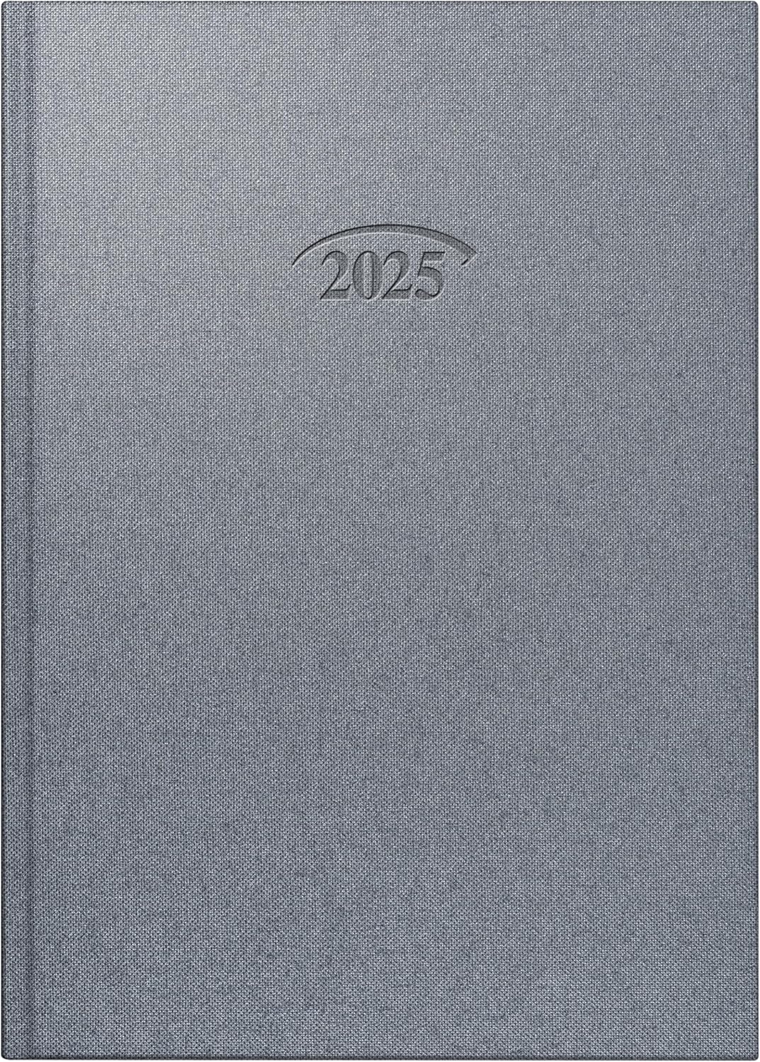 Brunnen Agenda Zilnică A5 2025 Argintiu