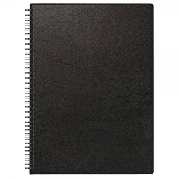 Brunnen Weekly Planner A4 2025 PP Spiral Black 78101905