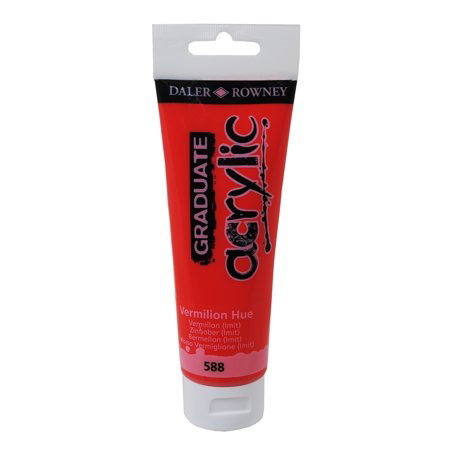 Daler Rowney Graduate Acrylic Paint 120ml Vermilion Hue
