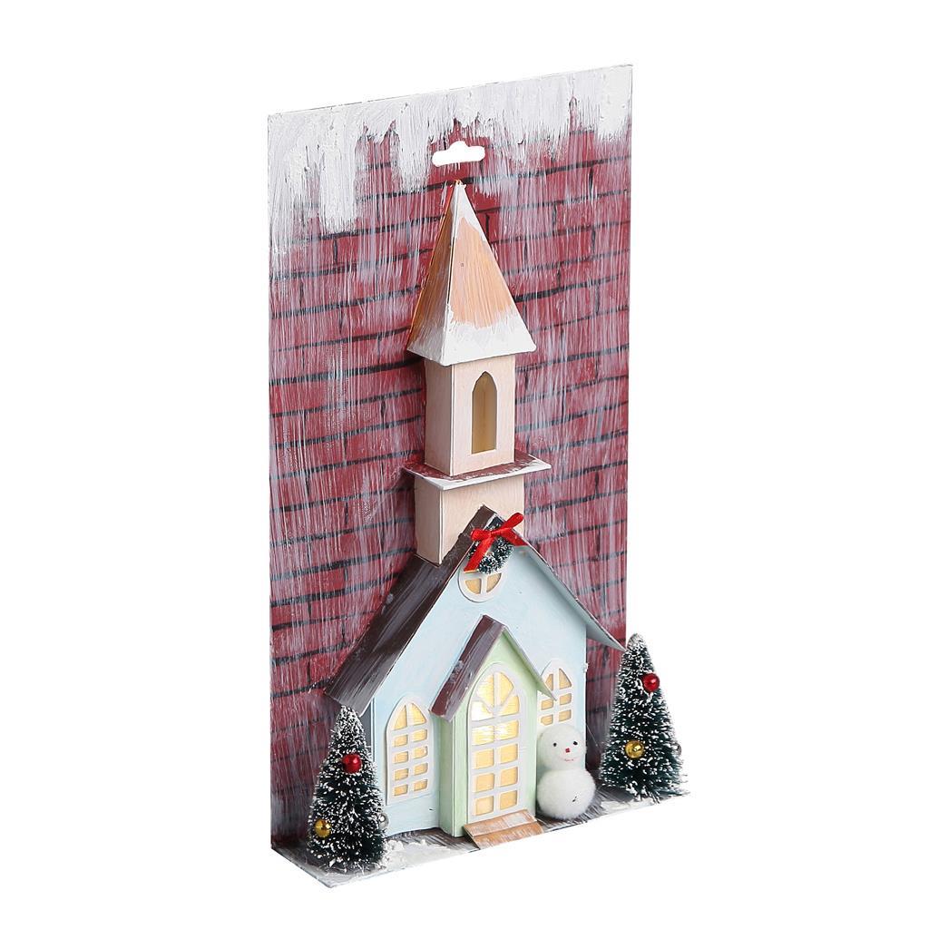 DIA CASUTA HARTIE DECOR CRACIUN 17*5*30CM CU LED 658739
