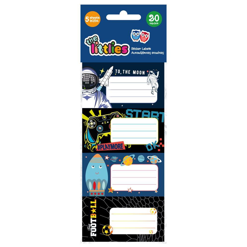 DIA ETICHETE SCOLARE AUTOADEZIVE 20/SET LUNA BOY THE LITTLIES 622085