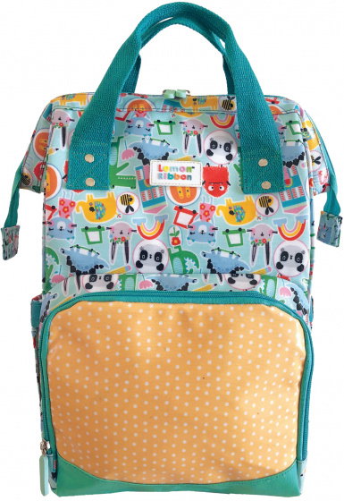 Rucsac Scolar KST Friendly World Lemon Ribbon 39x31x18cm