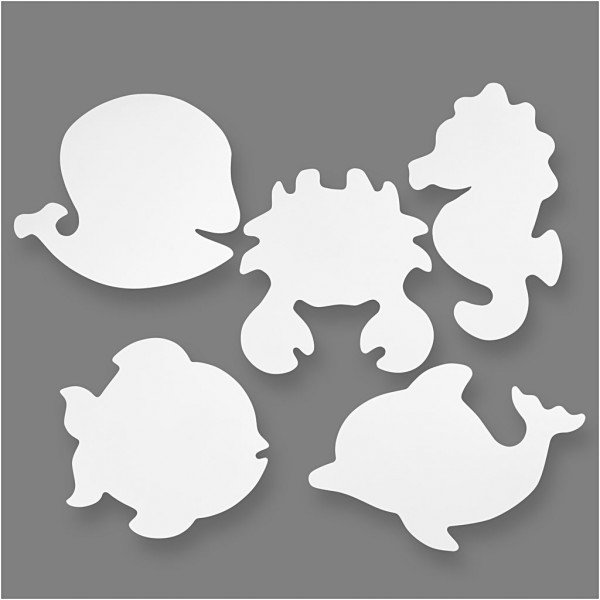 Creativ Company Marine Animals Paper Craft Kit 5 Designs 16 Pieces