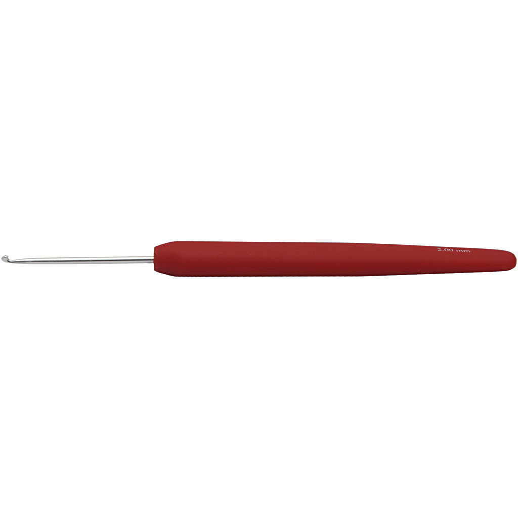 Crochet Hook Size 2 2mm x 13.3cm Red