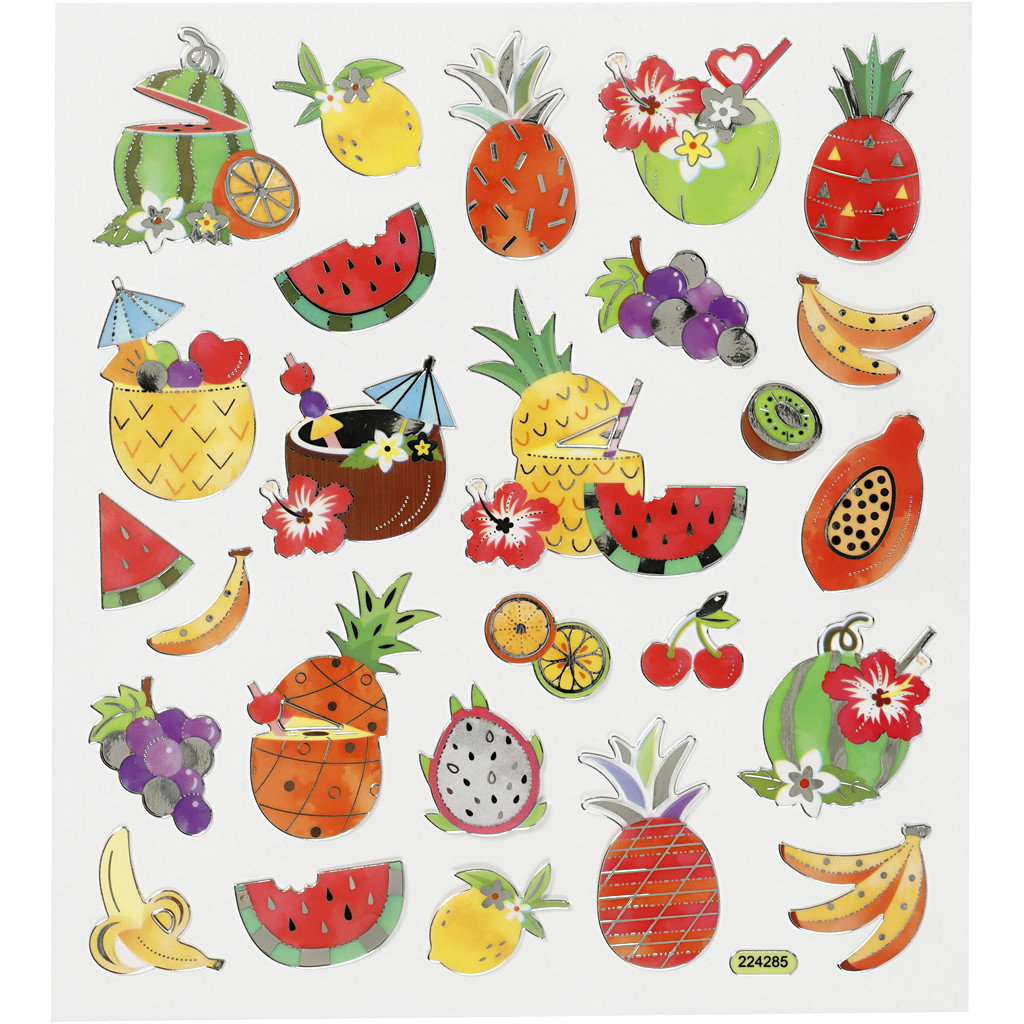 CC STICKER DECOR EXOTIC FRUIT 27187