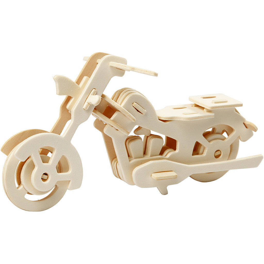 CC FIGURINA LEMN 3D MOTOCICLETA 19x9x9 cm 580504
