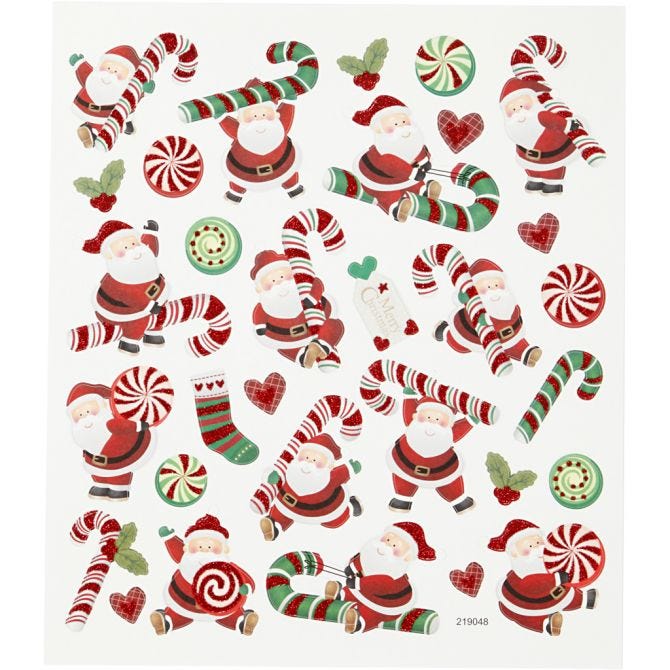 CC STICKER DECOR BOMBOANE SI MOS CRACIUN 298941