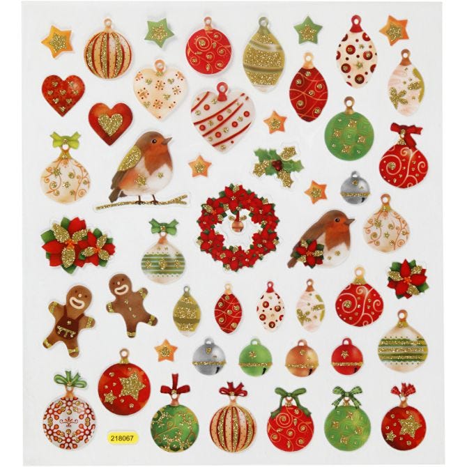 CC STICKER DECOR GLOBURI SI DECORATIUNI CRACIUN 298931