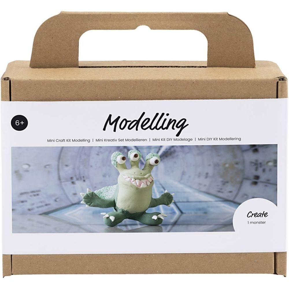 CC MINI KIT CREATIV MODELARE MONSTRU LULU DIN POLISTIREN, FOAM SI SILK 977654