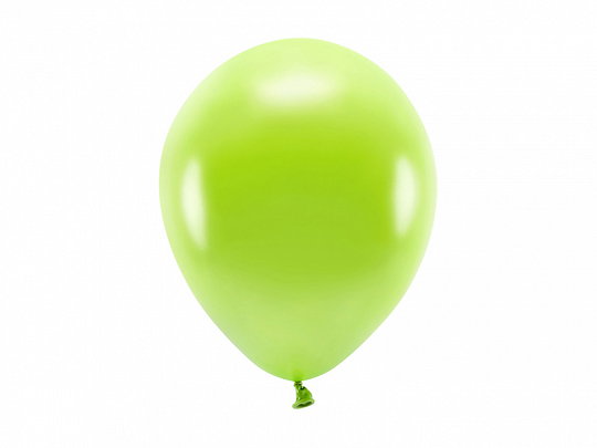 PD BALOANE Eco Balloons 26cm, metallic green apple 10/SET ECO26M-102J-10
