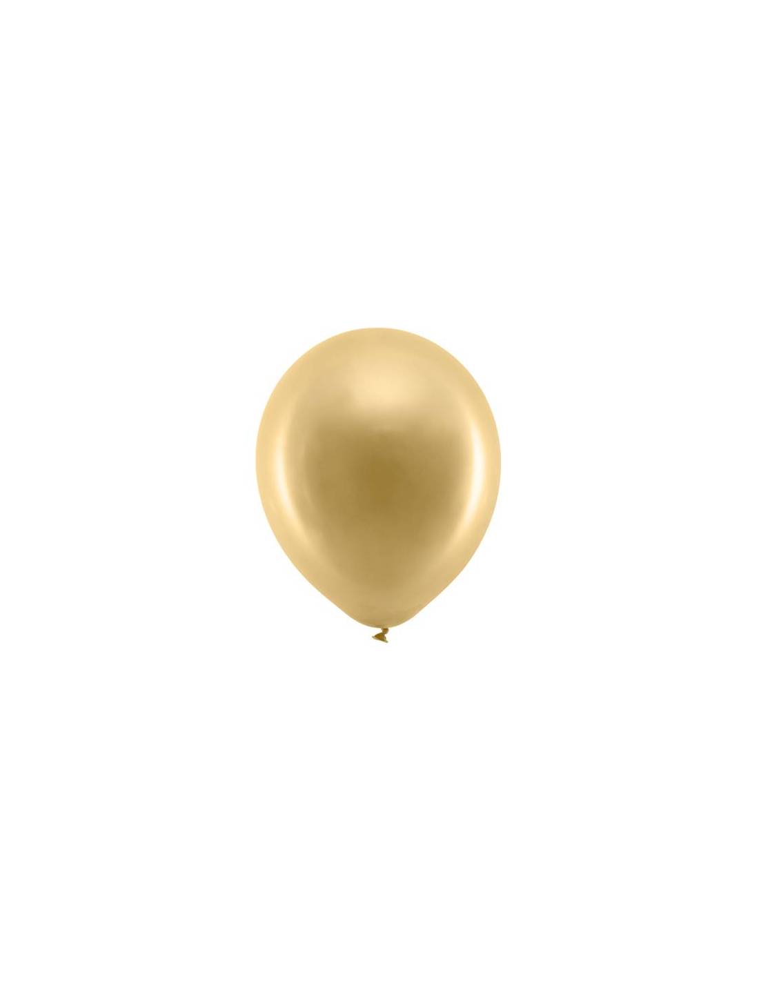 PD BALOANE Rainbow Balloons, 23cm, Metallic Gold, 100-Pack RB23M-019