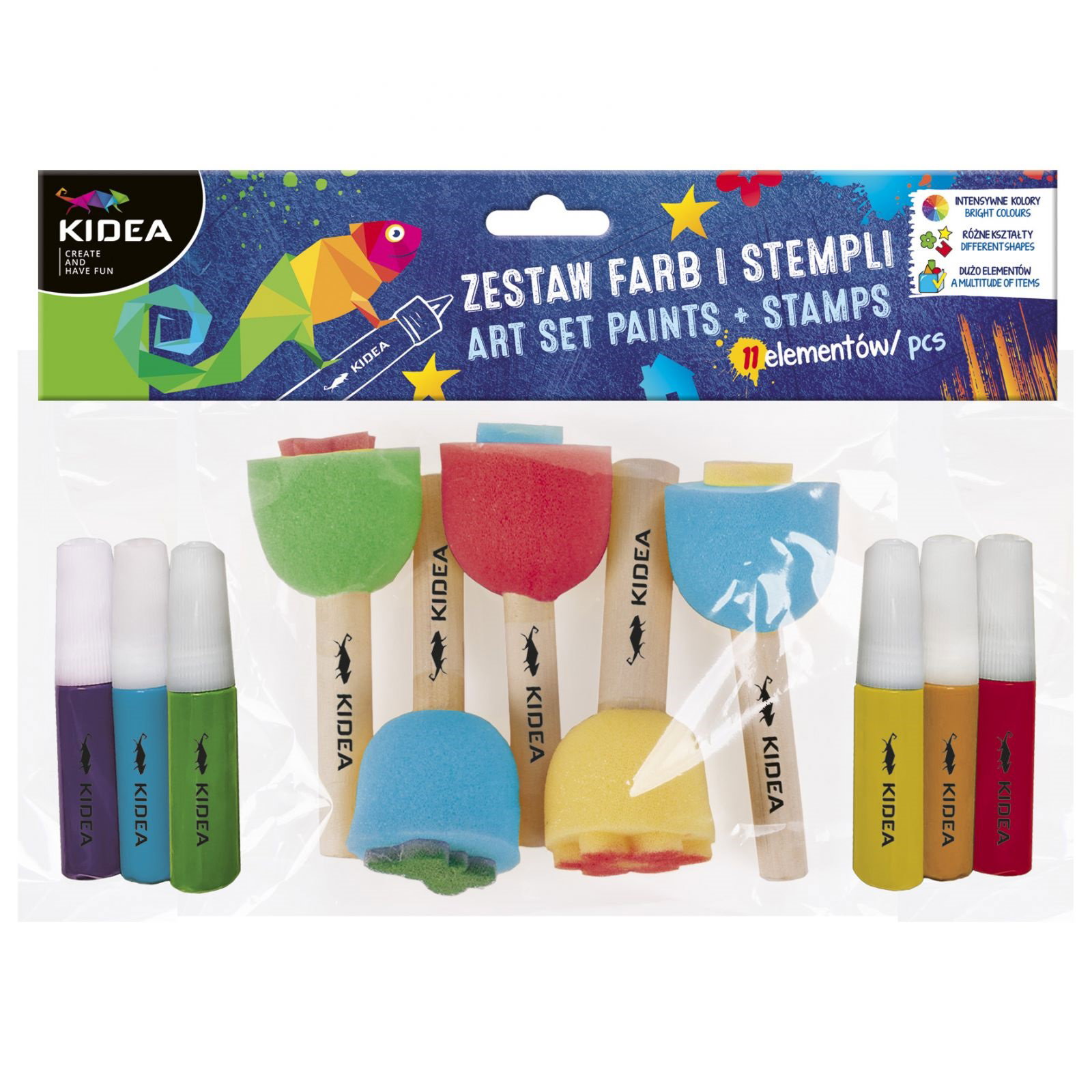 DE KIT CREATIV CARIOCI SI STAMPILUTE 11 PIESE KIDEA ZFS11KA