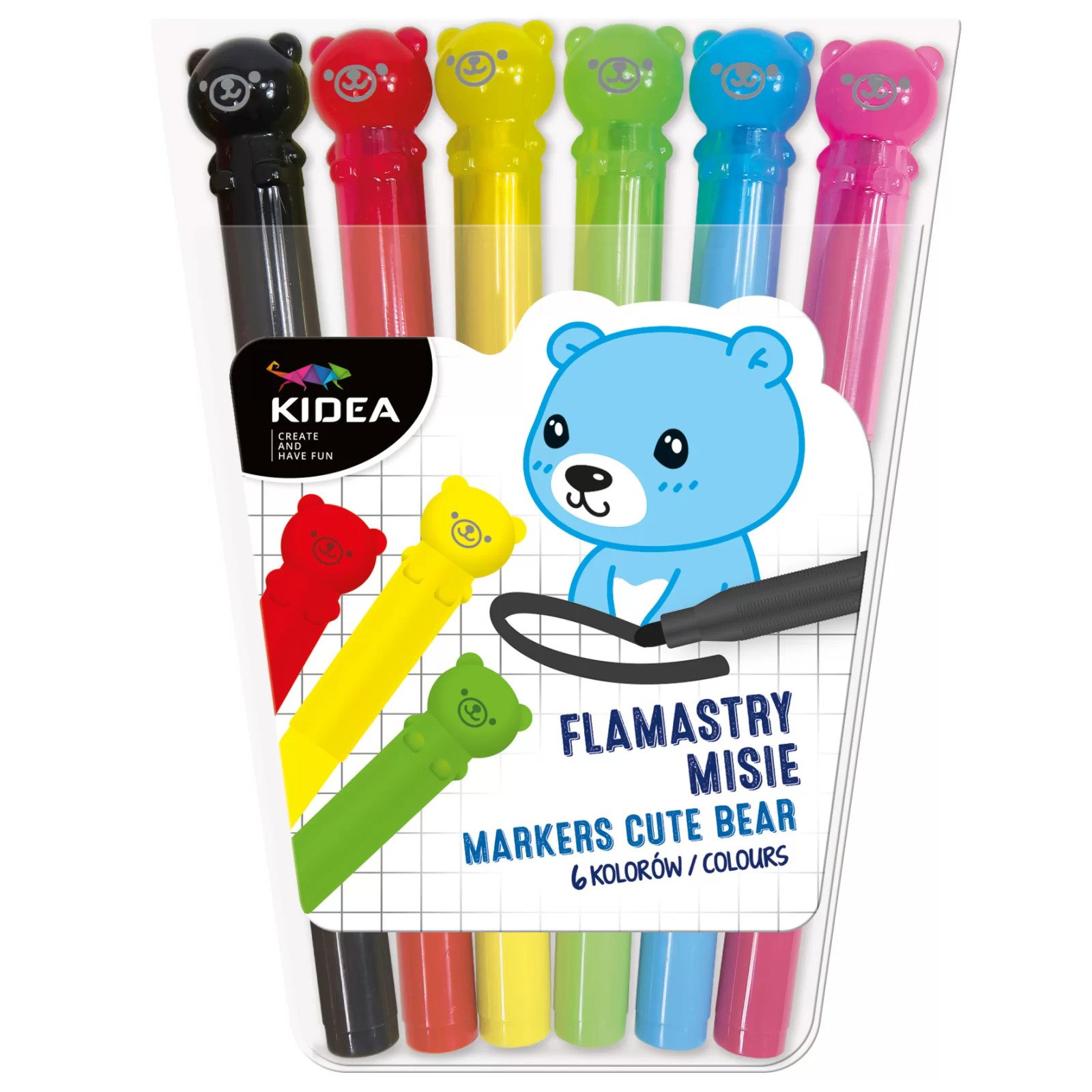 DE MARKER 6/SET CULORI ASORTATE URSULETI KIDEA FMI6KKA