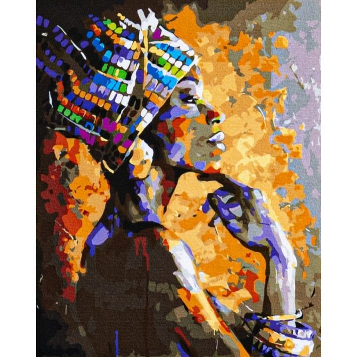 AS PANZA PICTURA PE NUMERE 40*50CM CU VOPSELE SI PENSULE, SUFLET AFRICAN 801023901
