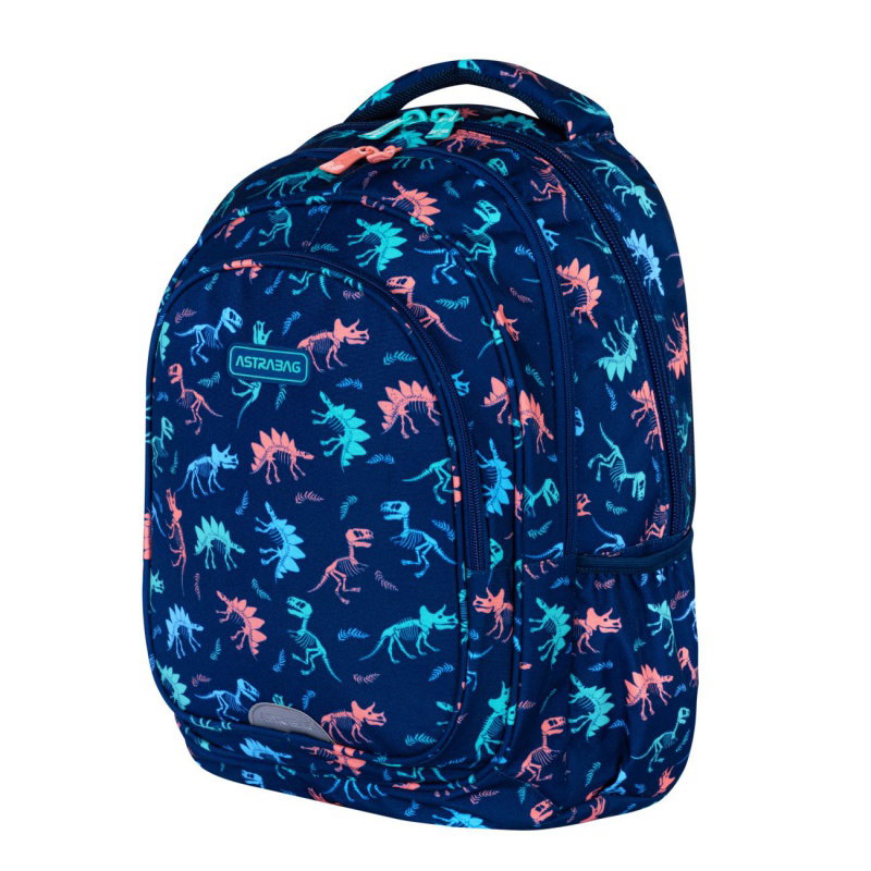 Rucsac Școlar 3 Compartimente Astrabag Dinozaur AB300