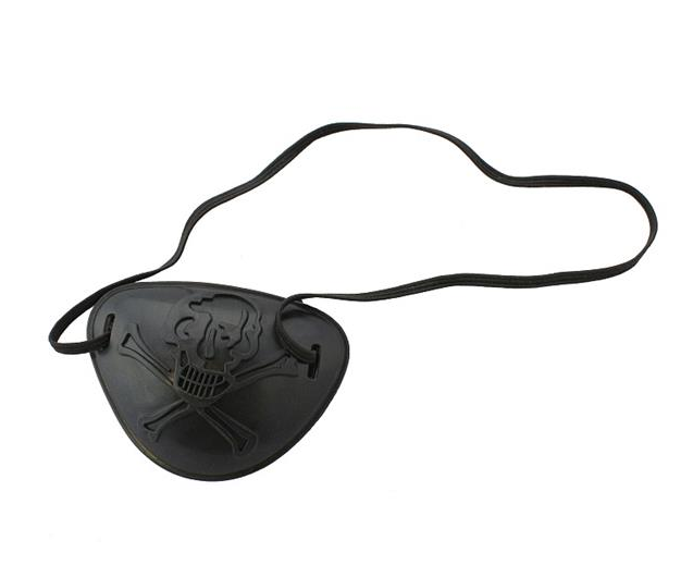 GOD PLASTURE DE PIRAT, PENTRU OCHI, NEGRU F905
