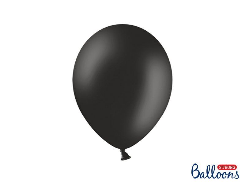 PD BALOANE Strong Balloons 27cm, Pastel Black, 10/SET SB12P-010-10