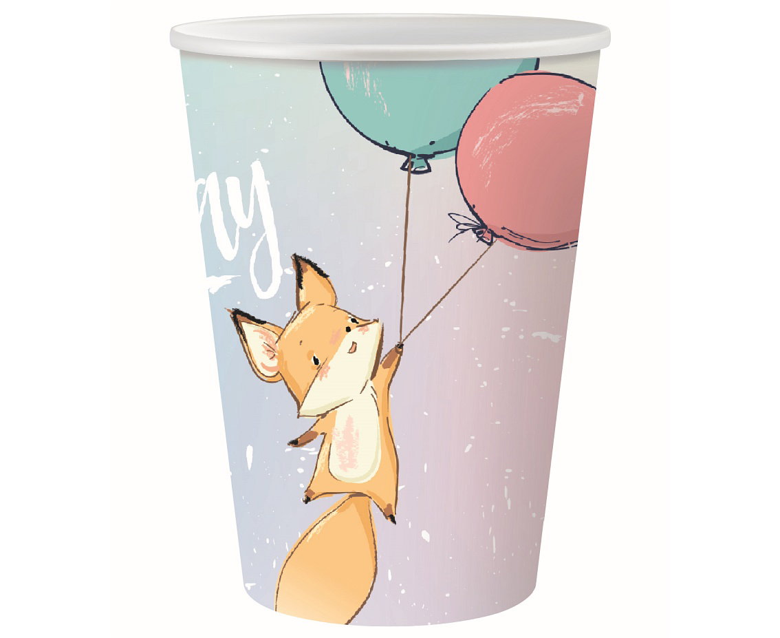 GOD PAHARE CARTON Happy Birthday collection, Fox, 270ml, 6/set PG-KHBL