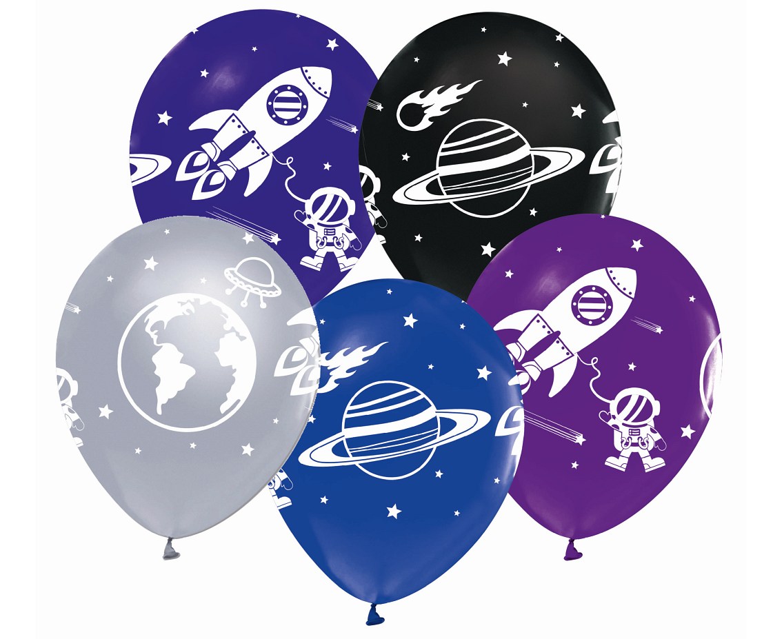 GOD BALOANE LATEX Universe balloon, 30cm, 5/set GZ-KOS5
