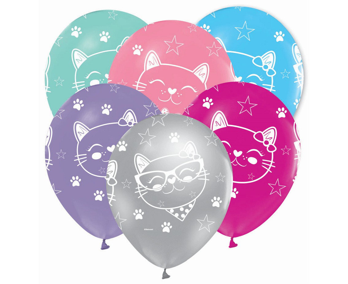 GOD BALOANE LATEX Cats balloon, 30cm, 5/set GZ-KOT5