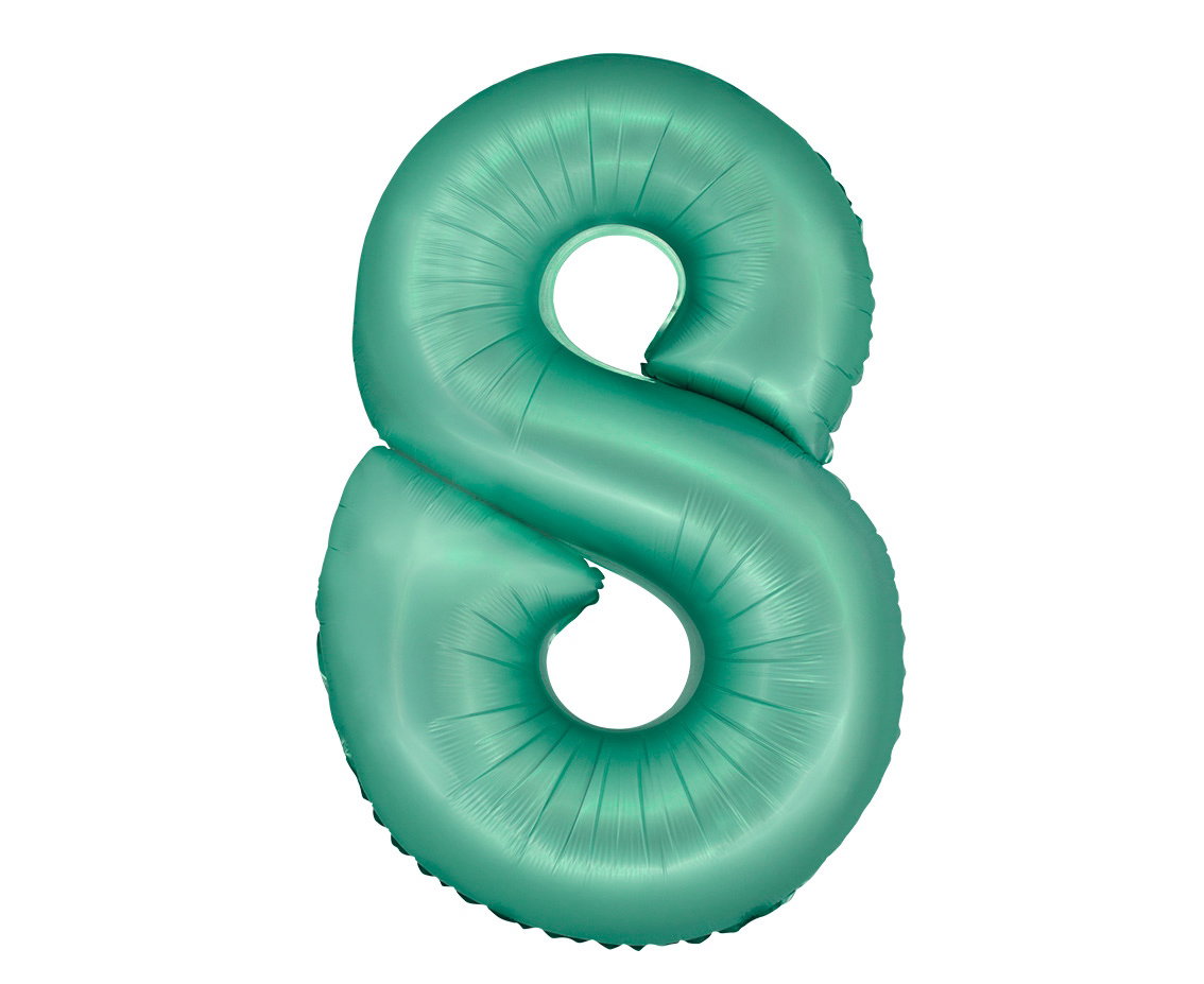 Godan Smart 8 Mint Matte Aluminum Foil Balloon 76cm
