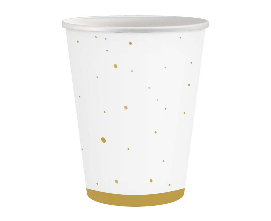 Godan Celebrate Paper Cups Gold 250ml 6-Pack