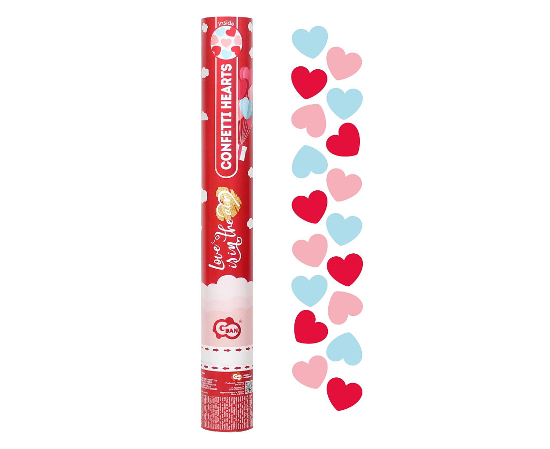 GOD CONFETTI Confetti Cannon, Love is in the air, 40cm JC-KPLO40
