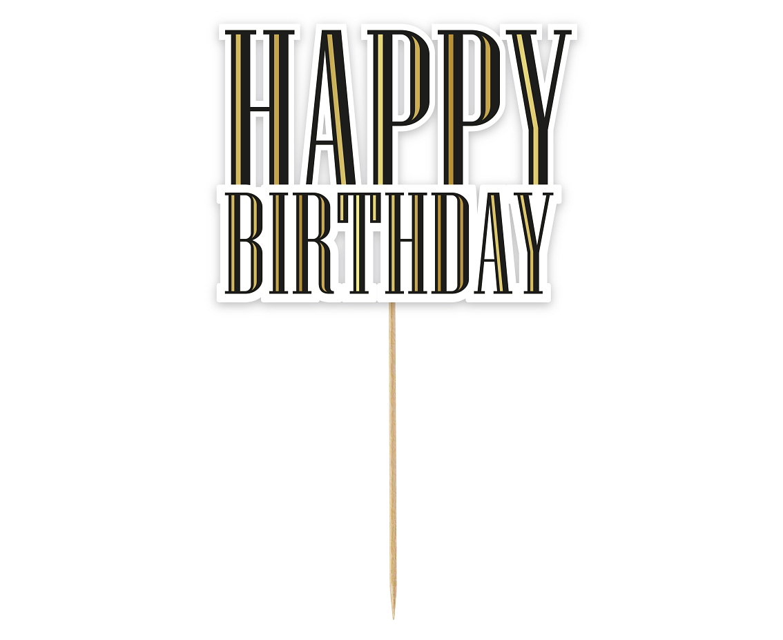 Godan B&C Happy Birthday Cake Decoration 13cm