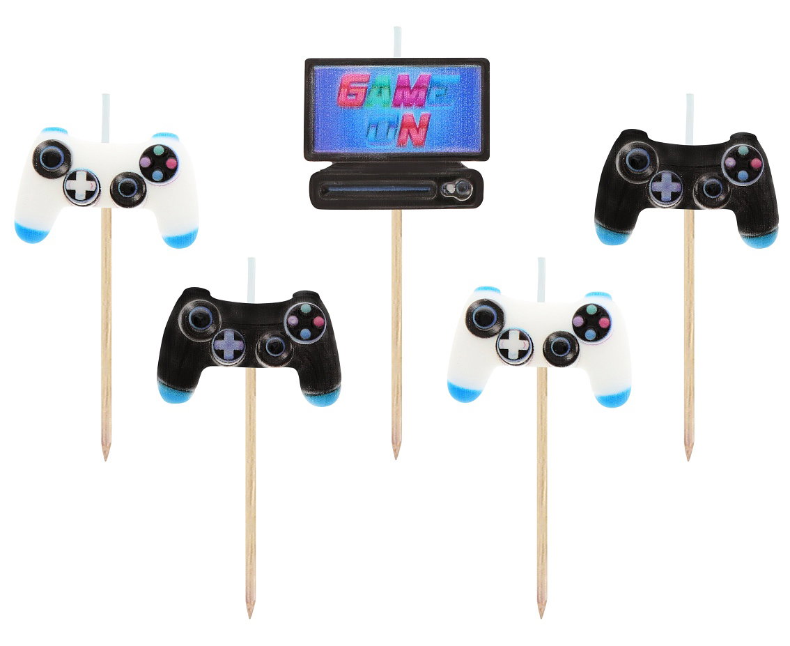 GOD LUMANARI TORT Pick candles, Game, 7cm 5/set SF-PGAM
