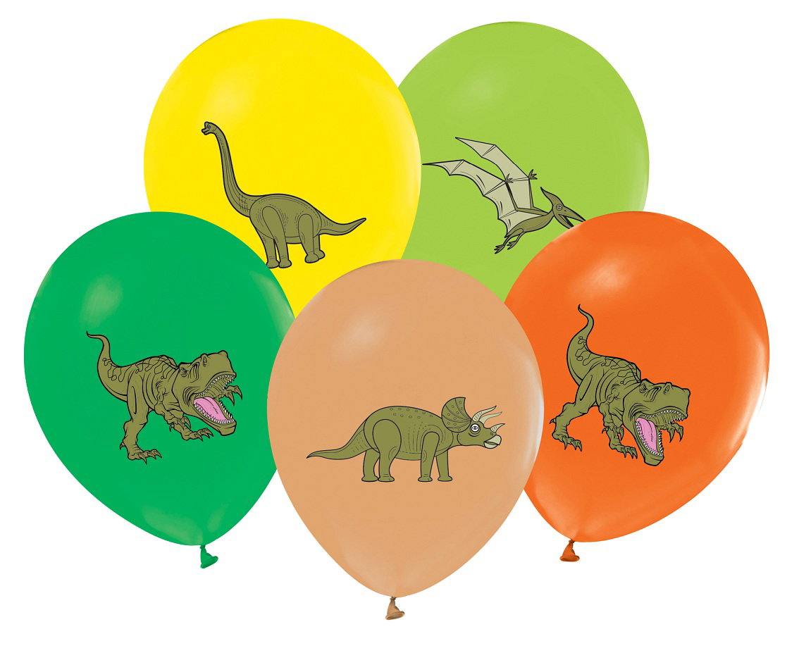 GOD BALOANE Balloons Dinosaurs, 30cm, 5/set GZ-DIN5