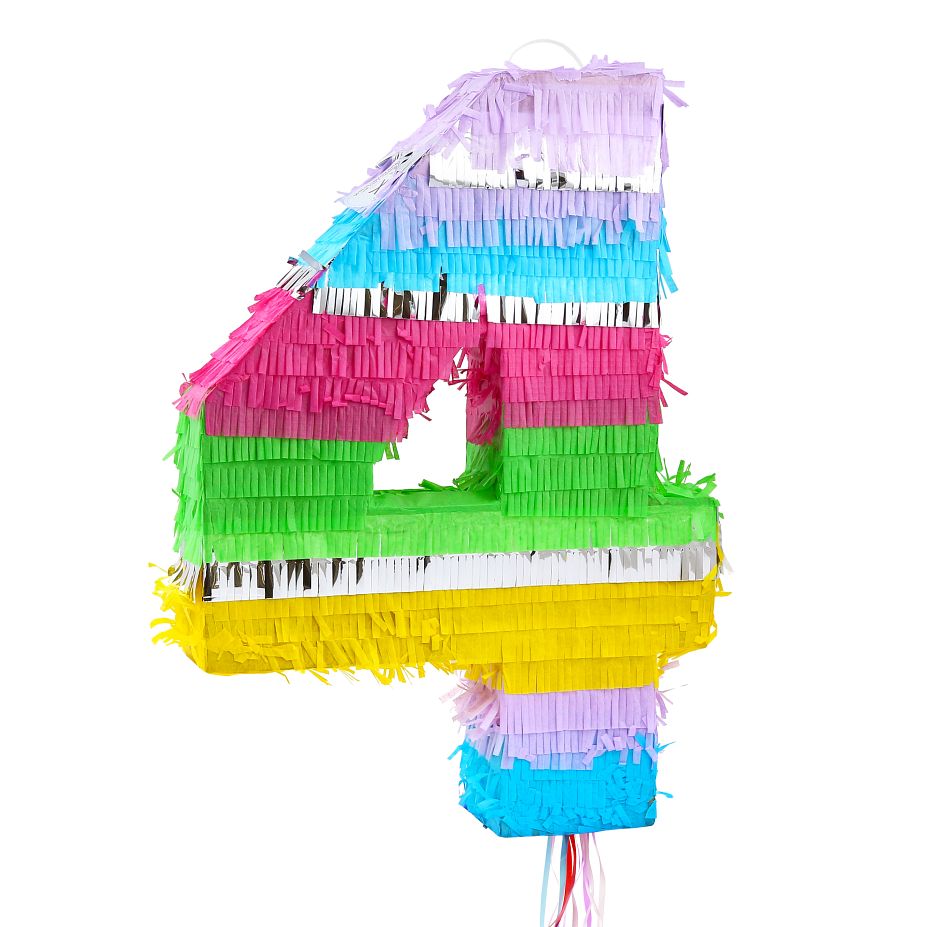 GOD PINATA PARTY CIFRA 4 50*35*7.5CM PASTEL WM-PCP4