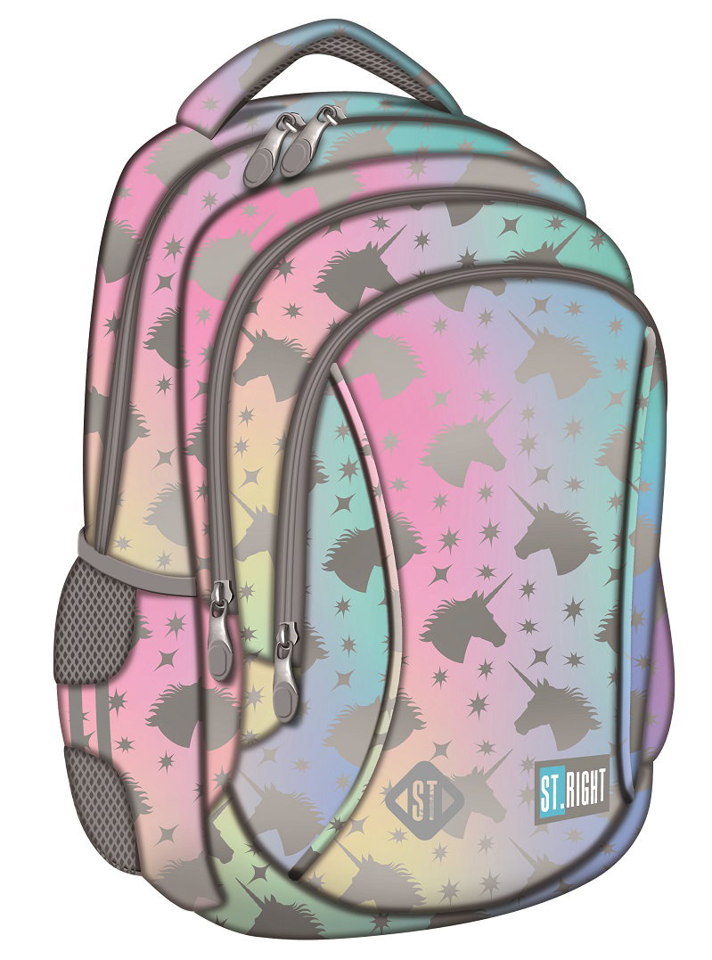 Rucsac Școlar Majewski St.Right 3 Compartimente Ombre Unicorn BP-26