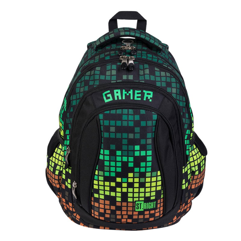 RUCSAC SCOLAR ST.RIGHT 4 COMPARTIMENTE PIXEL GAMER BP-04 645747