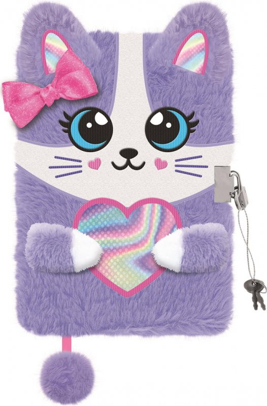 MA JURNAL CU LACAT 3D A5 MY LITTLE FRIEND VIOLET KITTY PUF 96 FILE 6689026