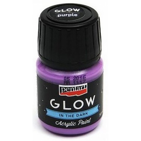 Culori Acrilice Fosforescente Mov 30ml Pentart