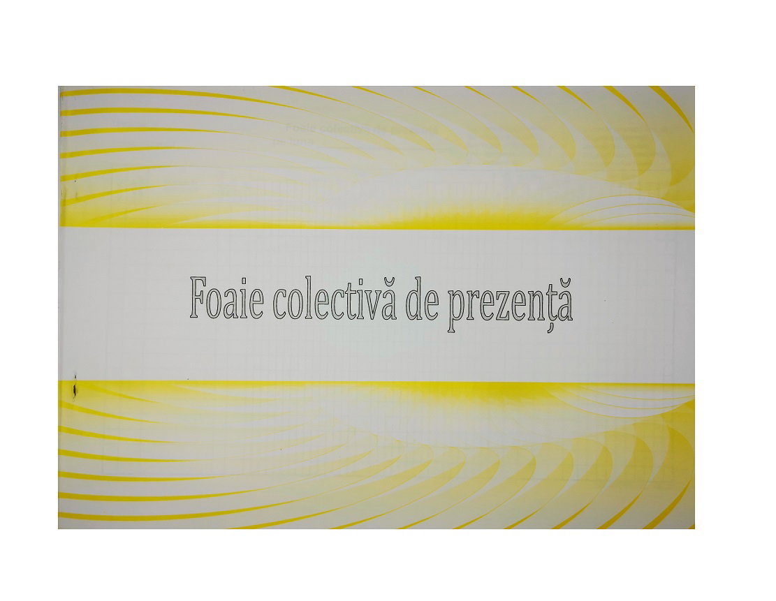 Foaie Colectivă de Prezență A4