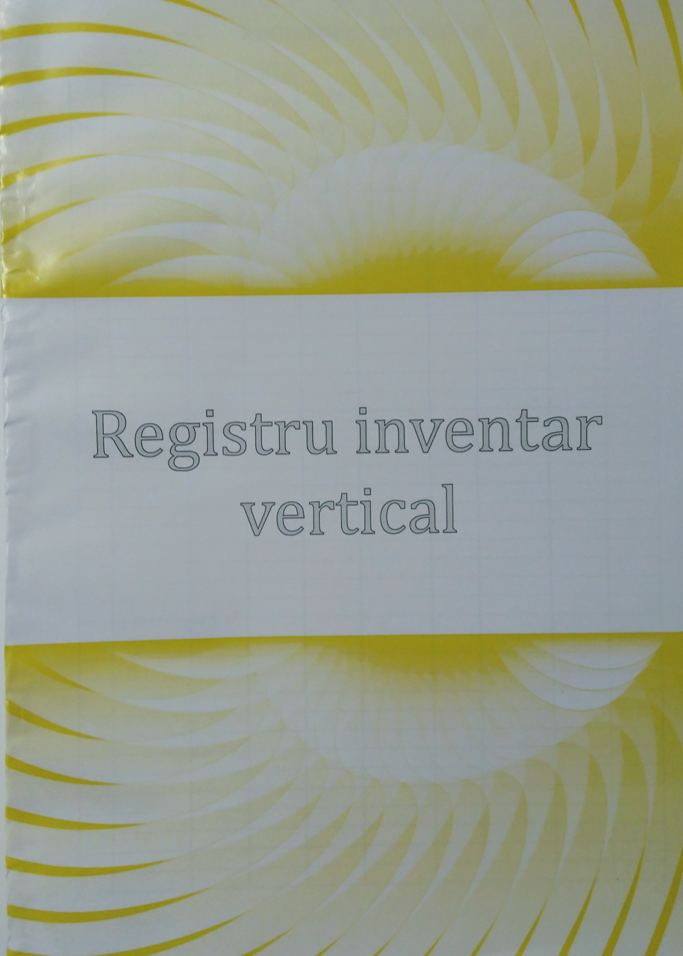 REGISTRU INVENTAR VERTICAL PERSOANE FIZICE A4