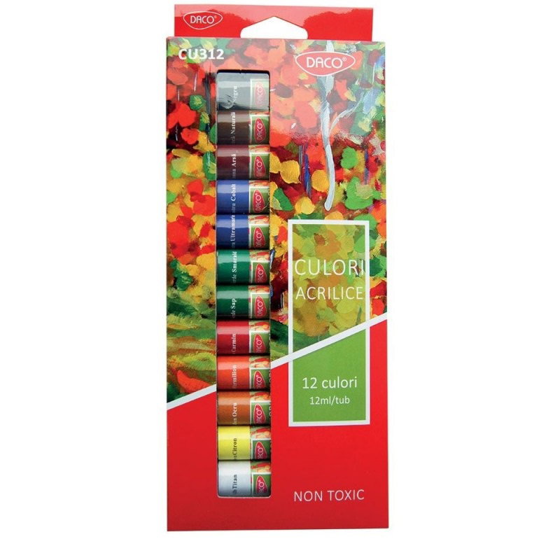 ADA CULORI ACRILICE DACO 12 ML, 12/SET CU312