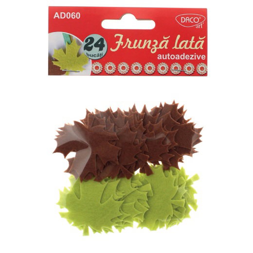 ADA ACCESORII PASLA FRUNZE, 24 BUCATI, AUTOADEZIVE, 5 CM AD060