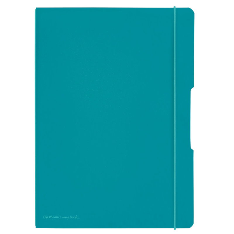 Caiet My.Book Flex A4 2x40 file dictando+patratele, turcoaz