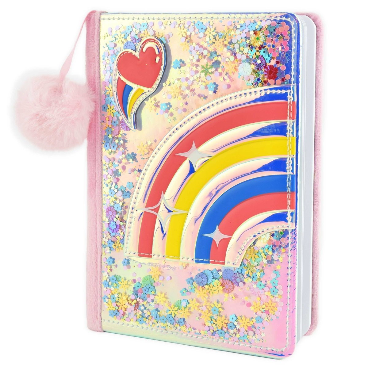 ROB JURNAL CU PUF A5 RAINBOW 13046