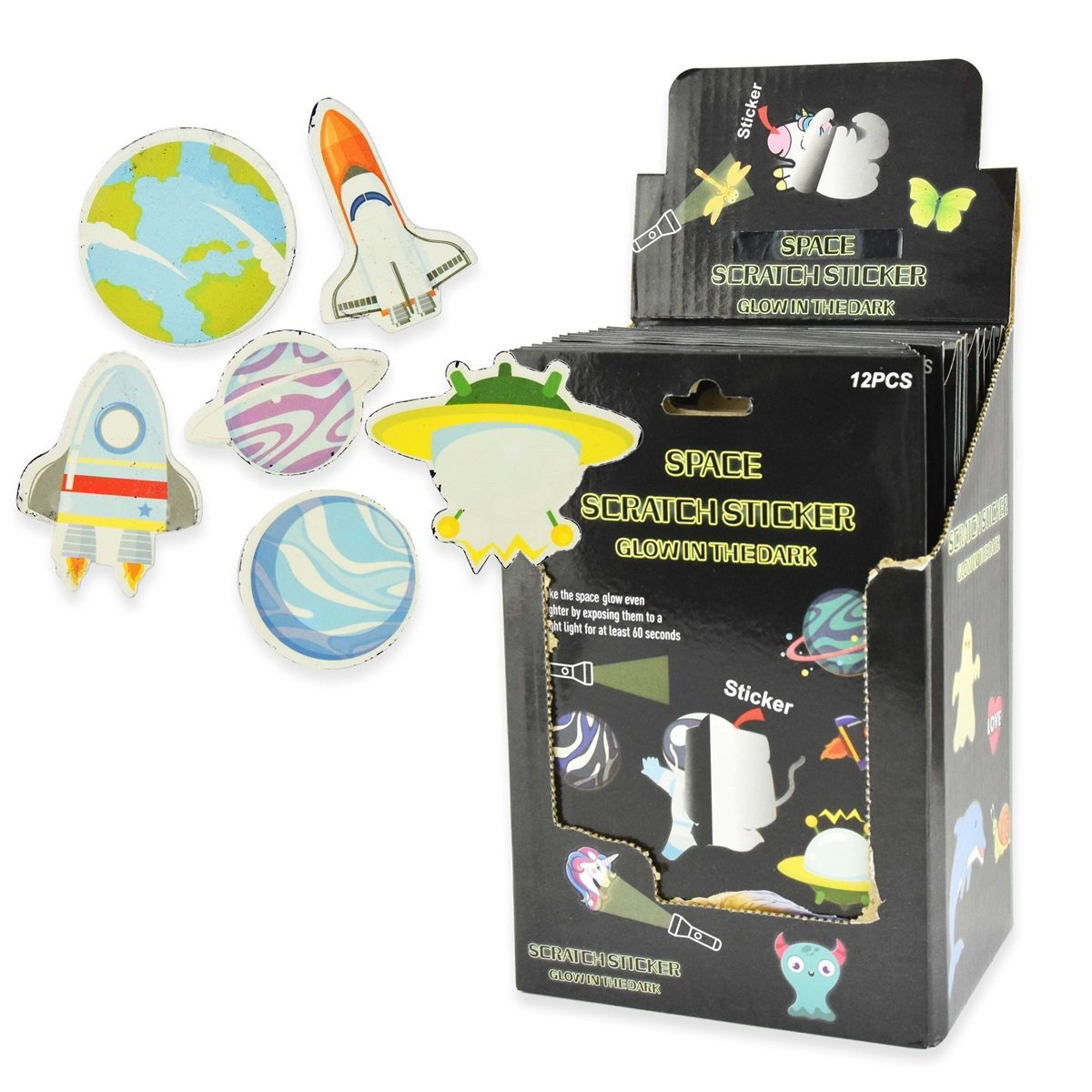 ROB STICKERE RAZUIBILE LUMINOASE 12/SET SPACE 23438