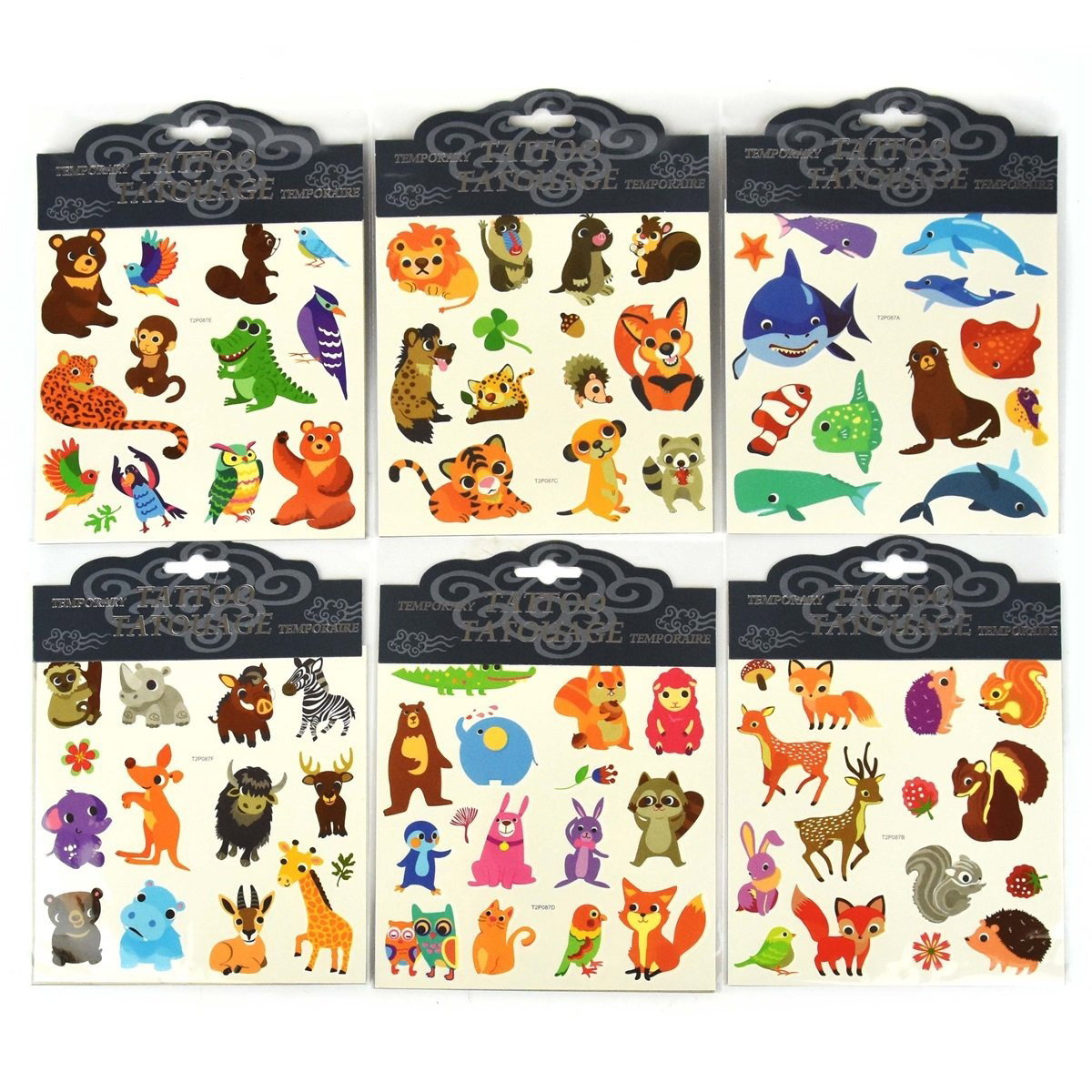 ROB TATUAJE TEMPORARE 6/SET ANIMALE 32447